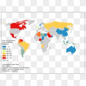 World Map Showing Mediterranean Region, HD Png Download - oil derrick png