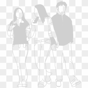Illustration - Standing, HD Png Download - white spotlight png
