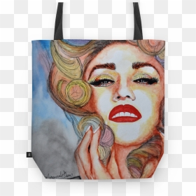 Bolsa Gwen Stefani Em Aquarela De Margarete Bomna - Handbag, HD Png Download - gwen stefani png