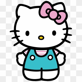 Hello Kitty Silhouette Vector, HD Png Download - hello kitty face png