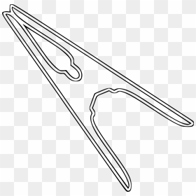 Outline Images Of Peg, HD Png Download - clothes line png