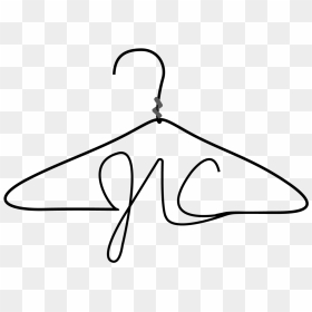 Hanger Transparent Dress - Hanger Line Drawing, HD Png Download - clothes line png
