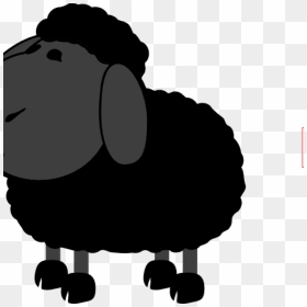 Black Sheep Clipart Dkg Black Sheep Clip Art At Clker - Baa Baa Black Sheep Clipart, HD Png Download - sheep clipart png