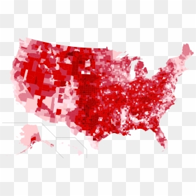 United States Map Red Blue, HD Png Download - trump .png