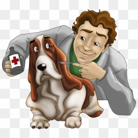Basset And Veterinarian Clipart - World Veterinary Day 2020, HD Png Download - basset hound png
