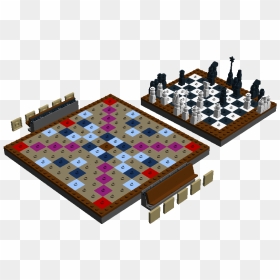 Mini Chess And Scrabble - Indoors Games Chess And Scrabble, HD Png Download - scrabble png
