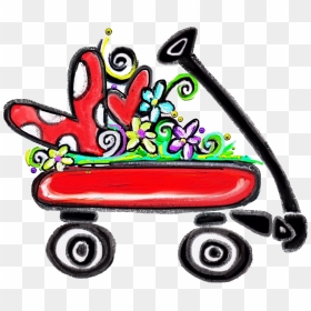 Ysc Wagon Garden Folding Utility Shopping Cart Clipart, HD Png Download - red wagon png