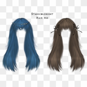 Thumb Image - Blue Hair For Photoshop, HD Png Download - hair png files