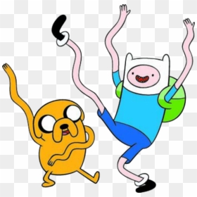 Adventure Time Finn Dancing, HD Png Download - finn and jake png