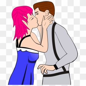 French Kiss Png, Transparent Png - lovers png