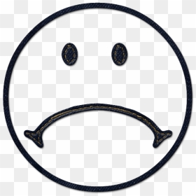 28 Collection Of Sad Face Clipart Black And White, HD Png Download - white smiley face png