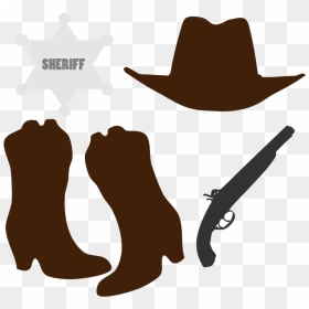 Cowboy Clothing And Accessories - Sombrero Y Botas Vaqueras, HD Png Download - cowboy boots and hat png