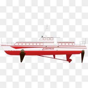 File - Albatros-hydrofoil - Catamaran, HD Png Download - ferry png
