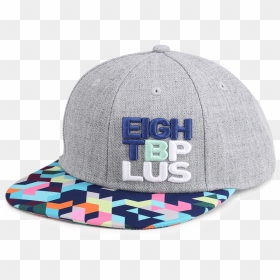 Snapback Eightbplus Grey Print - Baseball Cap, HD Png Download - snap back png