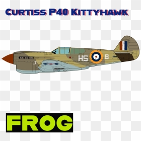 P40 Hsb Tshirt With Frog - Monoplane, HD Png Download - fighter jets png