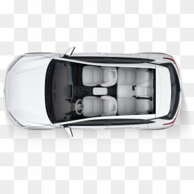 Hyundai Kona Electric White Interior, HD Png Download - cars top view png
