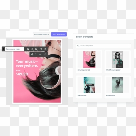 Template - Website Design Inspiration Pink, HD Png Download - hair png files