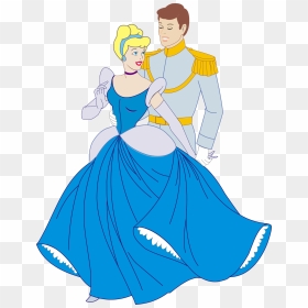Cinderella And Prince Charming Drawing, HD Png Download - disney character png