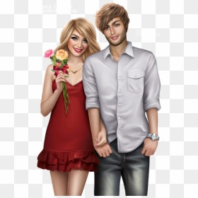 Marie Martine Png Transparent Couple St Valentin, Png Download - lovers png