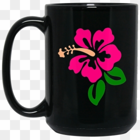 Womens Hawaiian Hibiscus Flower Island Beach Vacation - Baby Yoda Coffee Mugs, HD Png Download - hawaii flower png