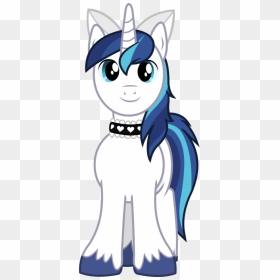 Bow, Choker, Clothes, Crossdressing, Cute, Edit, Hair - My Little Pony Shining Armor Happy, HD Png Download - cute bow png