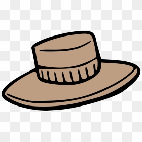 Wide Brimmed Hat Clipart, HD Png Download - cowboy boots and hat png