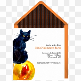 Black Cat, HD Png Download - halloween black cat png