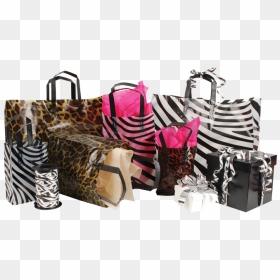 Animal Print Shoppers - Plastic Bag, HD Png Download - animal print png