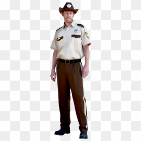 Rick Grimes Sheriff Outfit, HD Png Download - the walking dead rick png