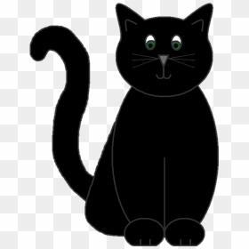 Graphics By Ruth - Black Cat Clipart Transparent Background, HD Png Download - halloween black cat png