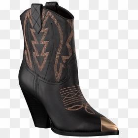 Black Lola Cruz Cowboy Boots 292t10bk D I19 - Lola Cruz Enkellaarsje, HD Png Download - cowboy boots and hat png
