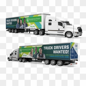 Image Of The Escc Training Tractor Trailer Combination - Trailer Truck, HD Png Download - big rig png