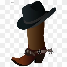 Cowboy Boot And Hat, HD Png Download - cowboy boots and hat png