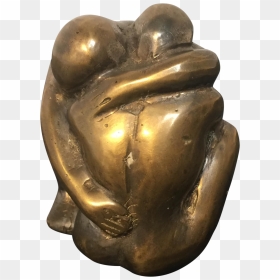Embracing Lovers Statue Png - Bronze Sculpture, Transparent Png - lovers png