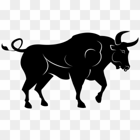 Livestock,monochrome Photography,bull - Bul Cow Black And White, HD Png Download - bull vector png