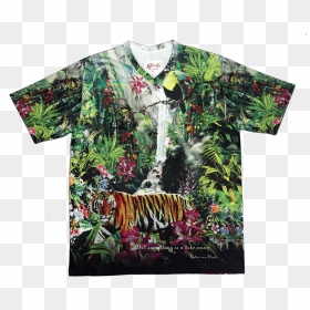 Dryfit Forest And Animal Print T-shirt - Bengal Tiger, HD Png Download - animal print png