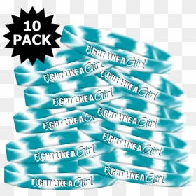 Fight Like A Girl Wristband For Cervical Cancer"  Title="fight - Wristband, HD Png Download - fight like a girl png