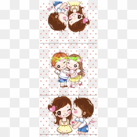 February Lovers Love 14 Valentines Young Kiss Clipart, HD Png Download - lovers png