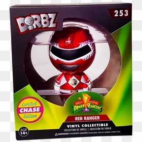 Funko Dorbz Power Rangers Red Ranger Vinyl Figure Free - Mighty Morphin Power Rangers, HD Png Download - red power ranger png