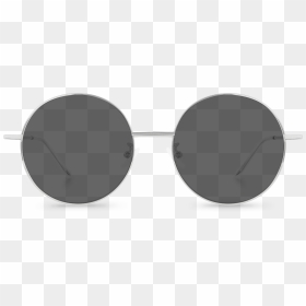 Front View Of Exciter Black Round Sunglasses Made From - Front View Sunglasses Png, Transparent Png - round sunglasses png