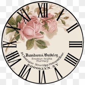 Free Vintage Clock - Clock Face Printable Vintage, HD Png Download - roman numeral 2 png
