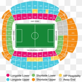 Manchester City Tickets In This Section Of The Stadium - Long Side Old Trafford, HD Png Download - manchester city png