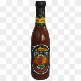 Ring Of Fire Xx-hot Habanero Hot Sauce 370ml - Beer Bottle, HD Png Download - habanero png