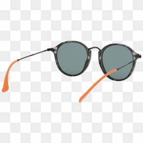 Metal Bridge Round Sunglasses In Grey Havana Polarised - Shadow, HD Png Download - round sunglasses png