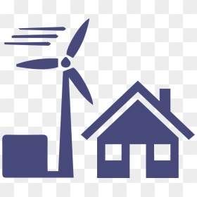House Wind Turbine - Home Button Transparent Background, HD Png Download - wind turbine icon png