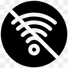 No Wifi Symbol White, HD Png Download - wifi icon png transparent