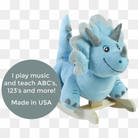 Transparent Baby Dinosaur Png - Blue Dinosaur Rocking Horse, Png Download - rocker png