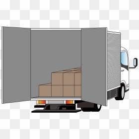 File - Delivery Truck - Svg - Delivery Truck Clipart - Back Of Delivery Truck, HD Png Download - delivery truck icon png