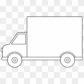 Delivery Truck Line Art - City Car, HD Png Download - delivery truck icon png