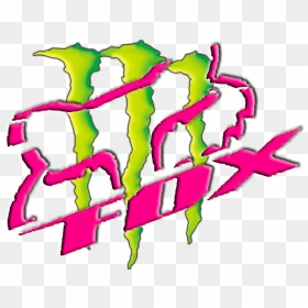 Pink Fox Racing Logo - Fox Racing Monster Energy, HD Png Download - fox racing logo png